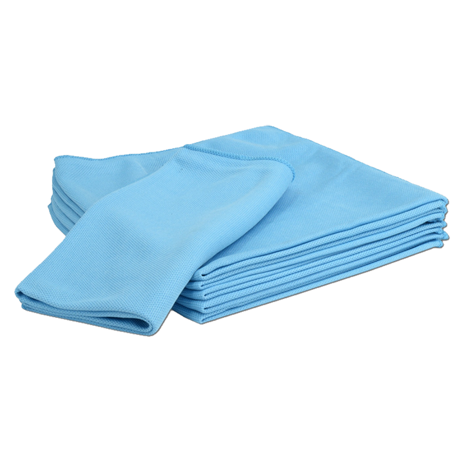 rags microfibers and treated wipers
