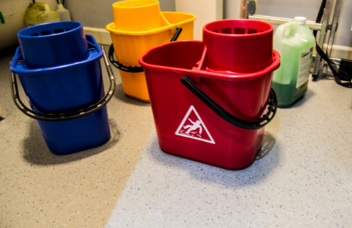 Color Coded Mop Buckets
