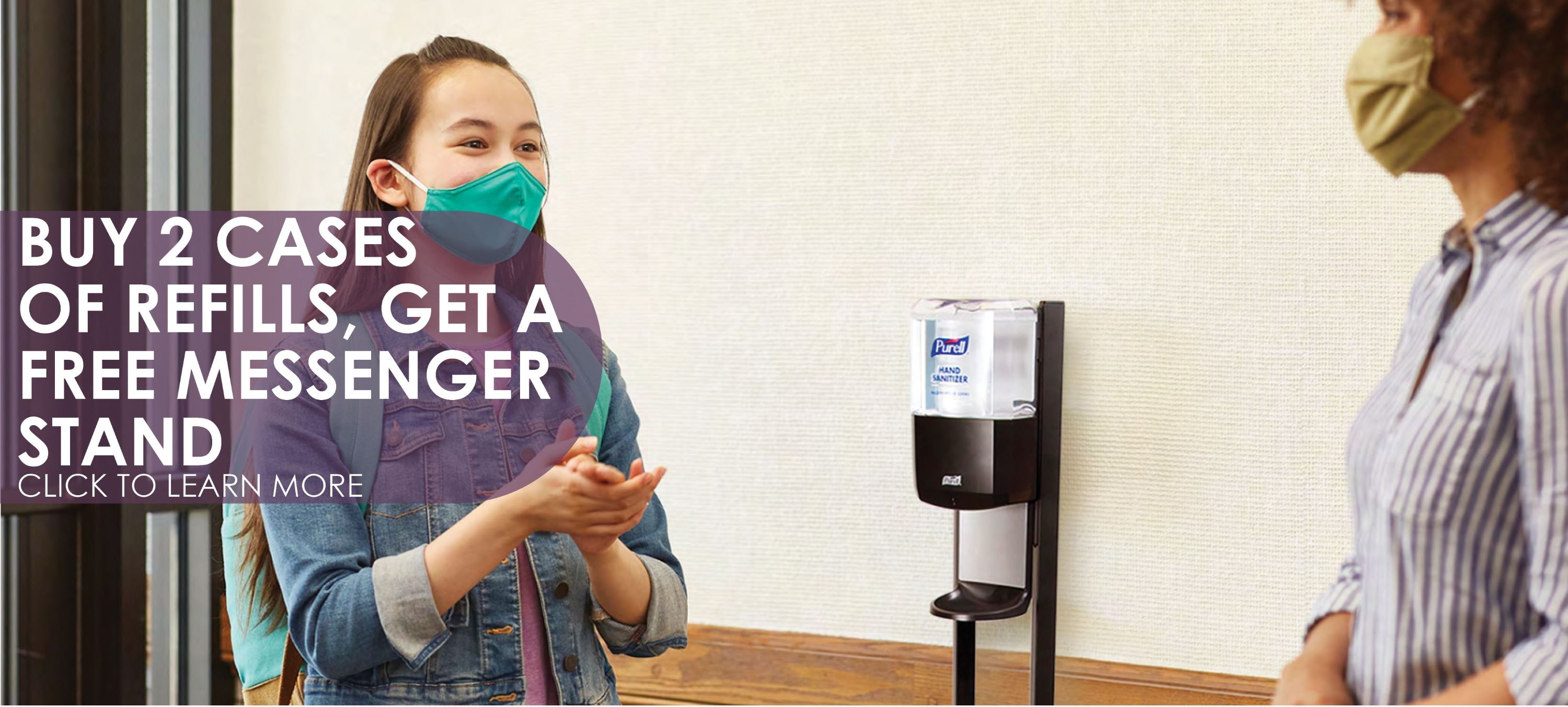 purell messenger stand promotion