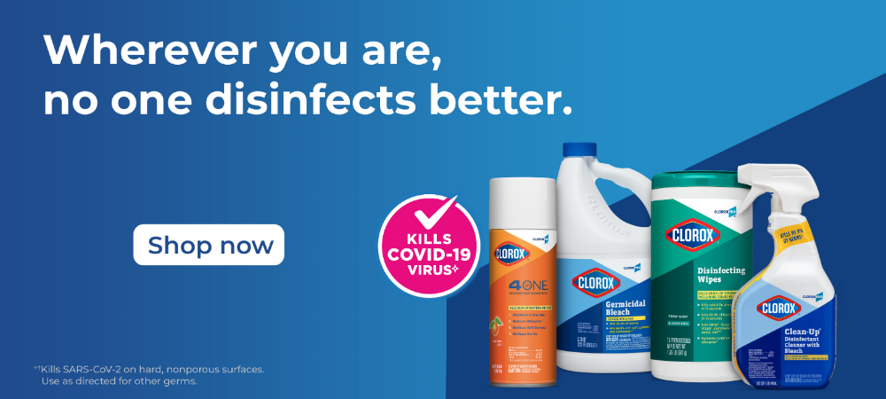 Clorox Shop Now Banner