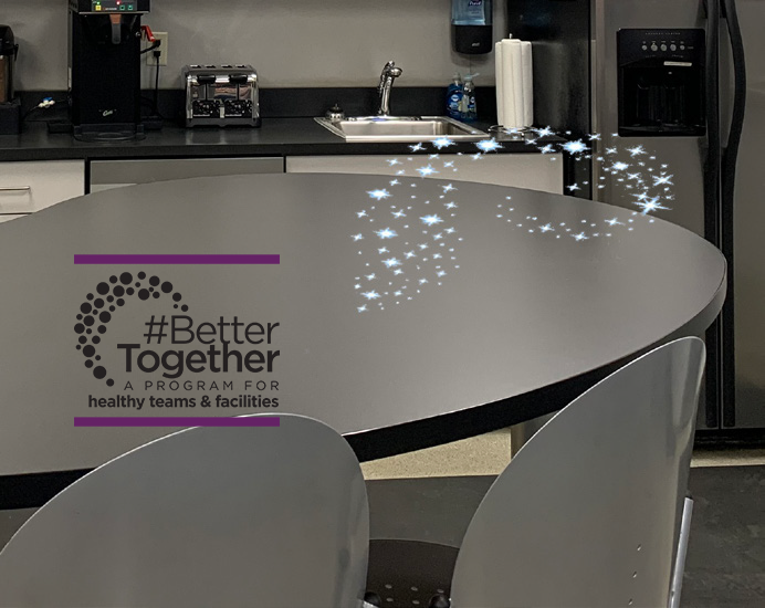 Better Together Disinfecting Office Space FTOs Poster