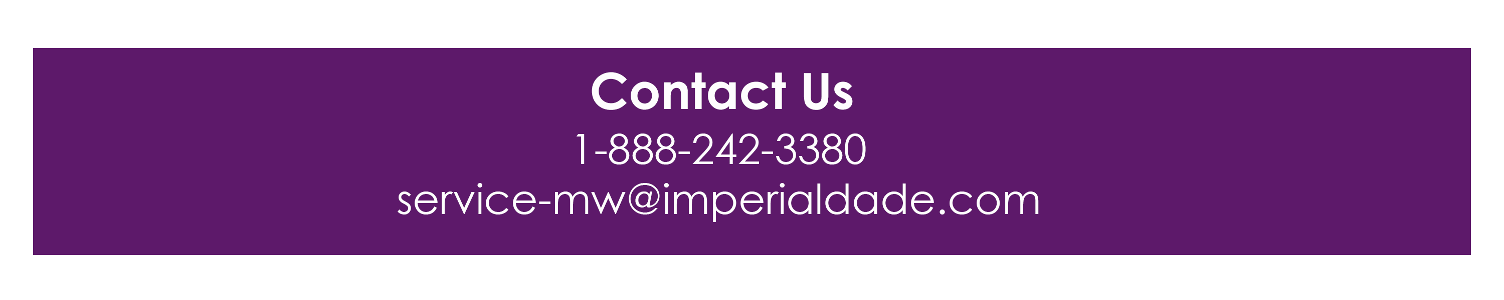 Equipment Service Contact Us