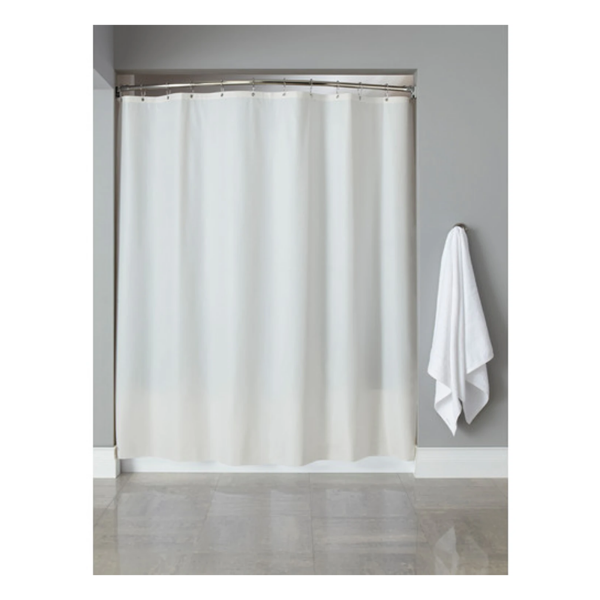 72X72 WHITE VINYL SHOWER CURTAIN 10G 12/CS