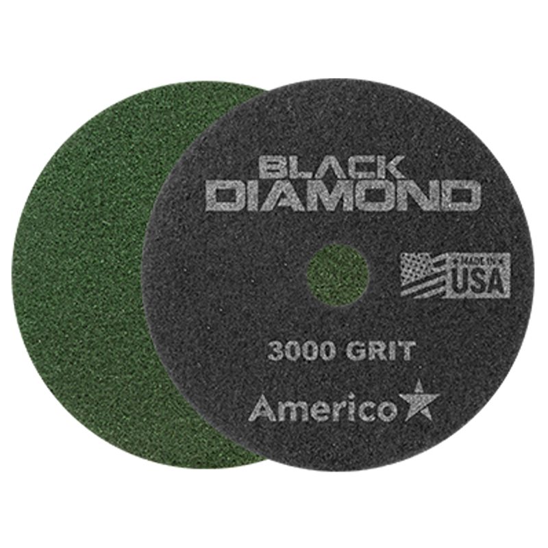 12" BLACK DIAMOND FLOOR PAD 3000 GRIT GR  2/CS