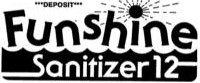 Funshine Sanitizer 12 in bold black letters
