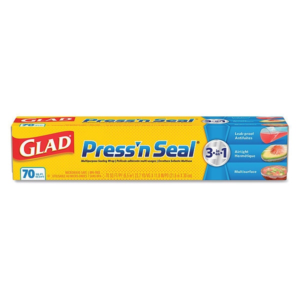 Glad Press & Seal Food Plastic Wrap 12/70FT/CS