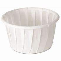 1.25 OZ TREATED PAPER SOUFFLE CUP WH 5000/CS