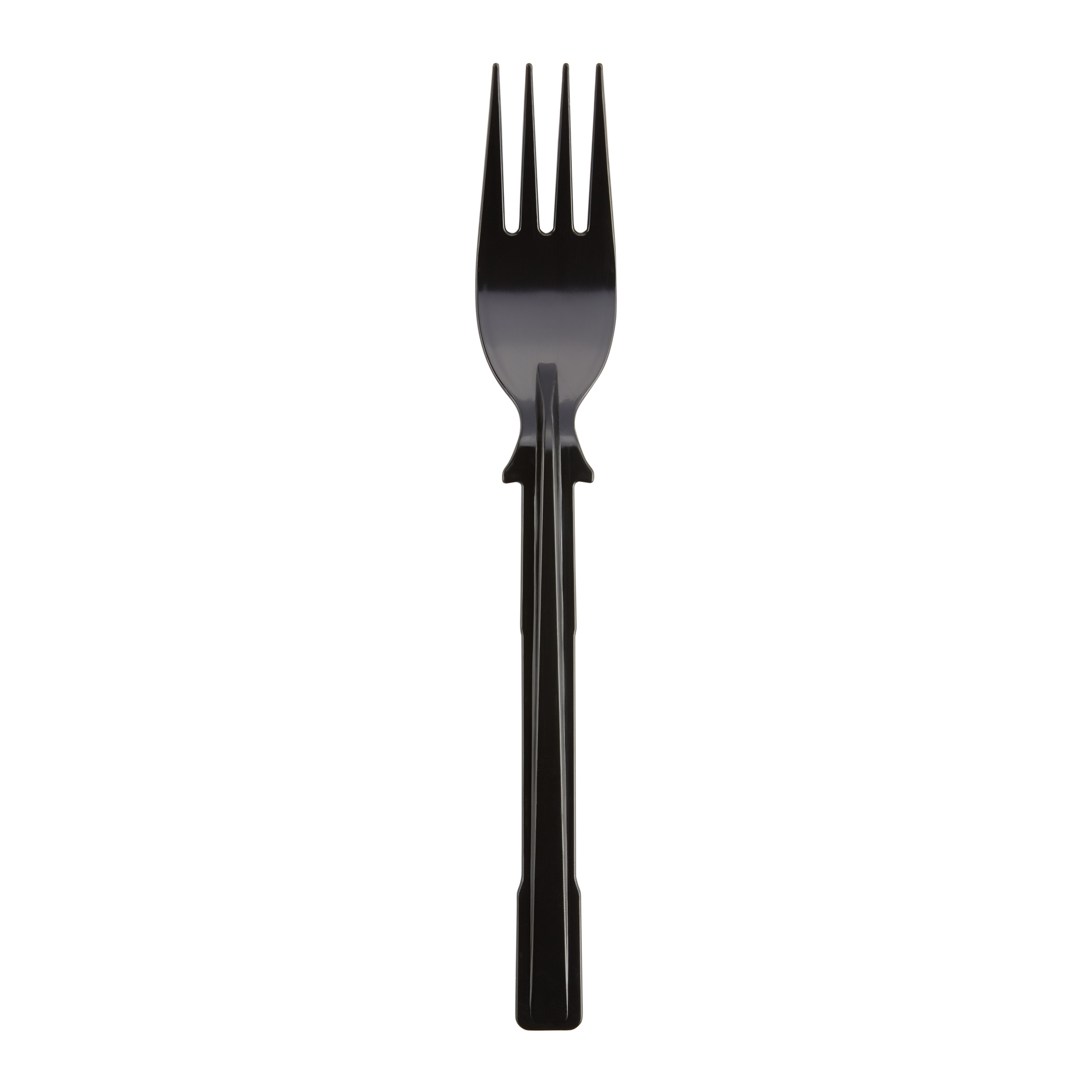 Singular black Dixie fork made from Polystyrene