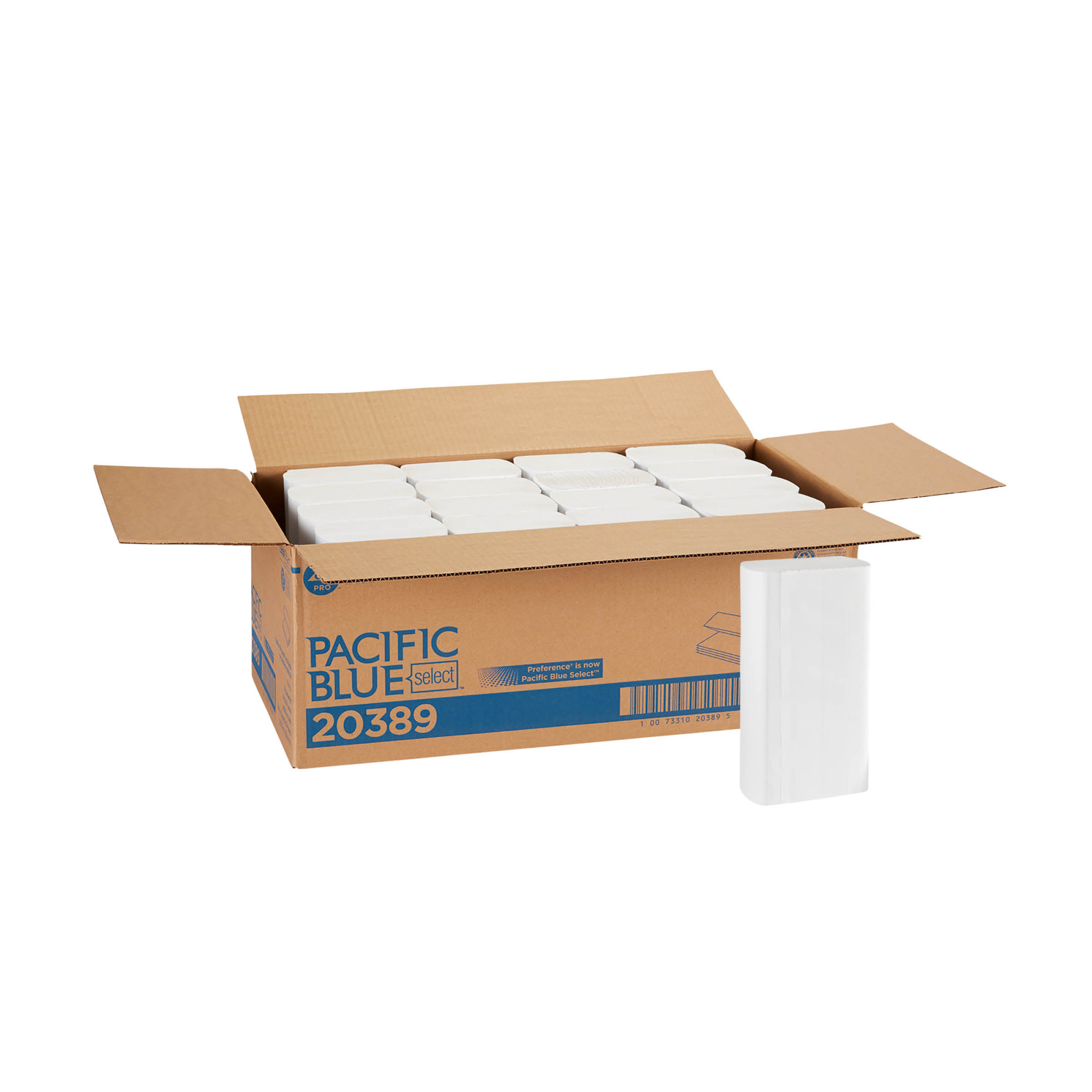 GP PRO Pacific Blue Select Multifold Premium 2-Ply Paper Towels, White 250/Pack (16 per case)