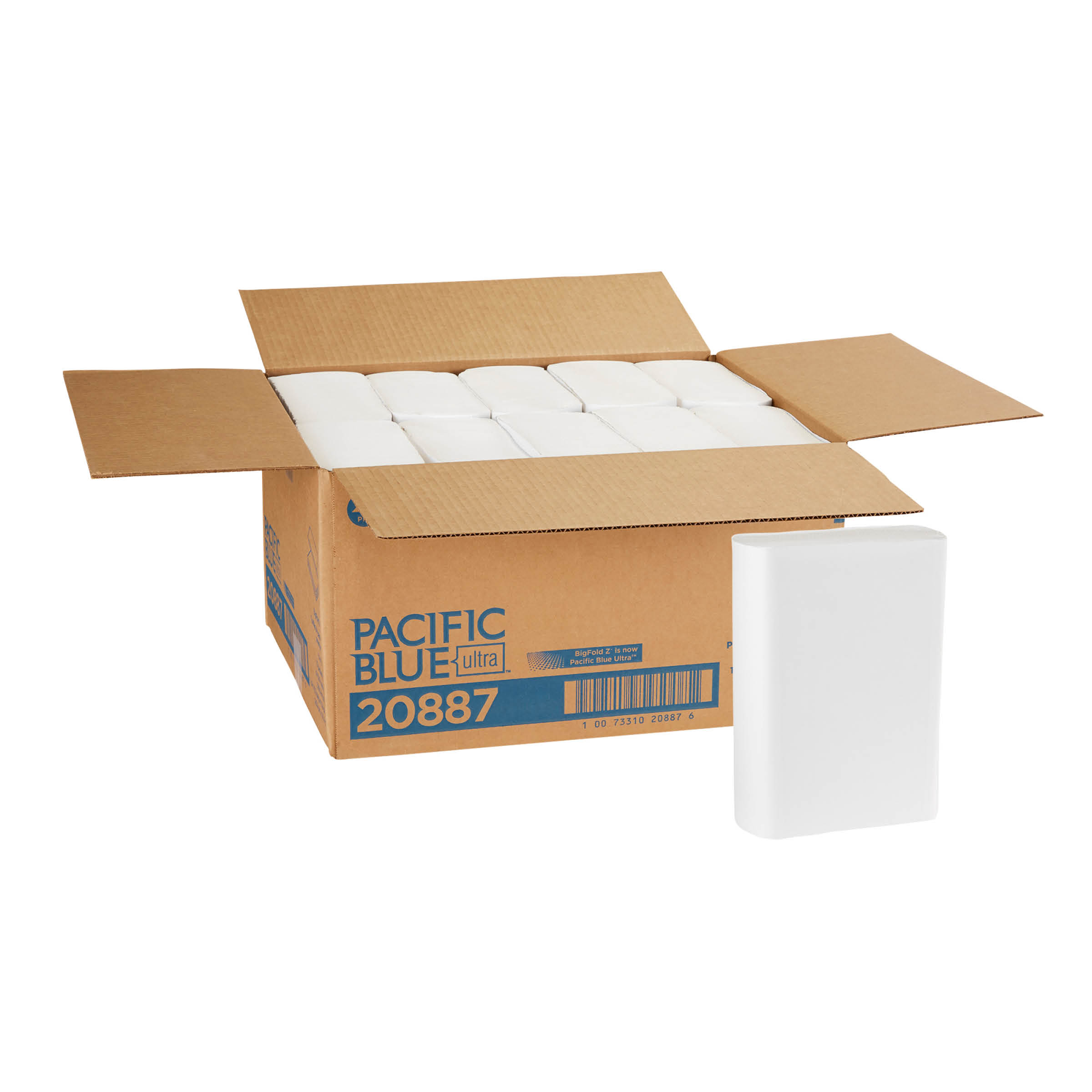 GP PRO Pacific Blue Ultra Big Fold Z® Premium Paper Towels White 220/Pack (10 per case)