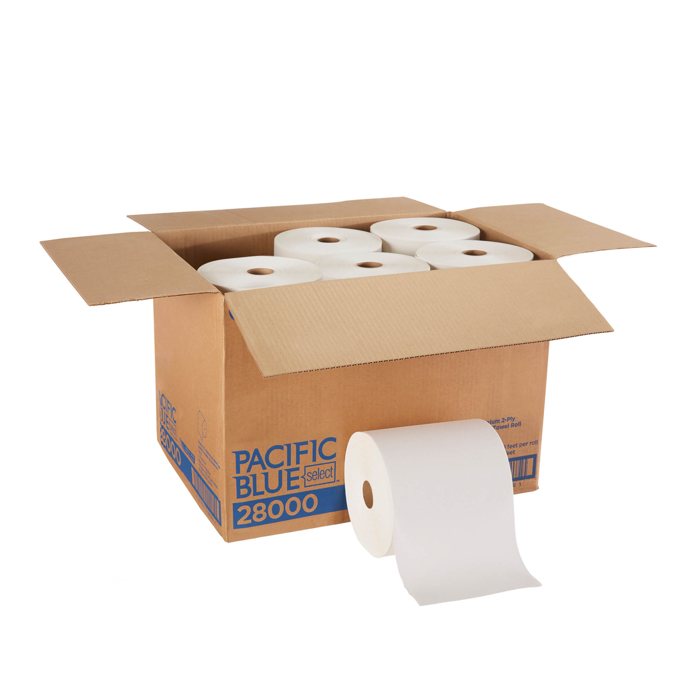 GP PRO Pacific Blue Select Premium 2-Ply Paper Towel Roll, White, 28000, 350 Ft/Roll, 12 Rolls/Case