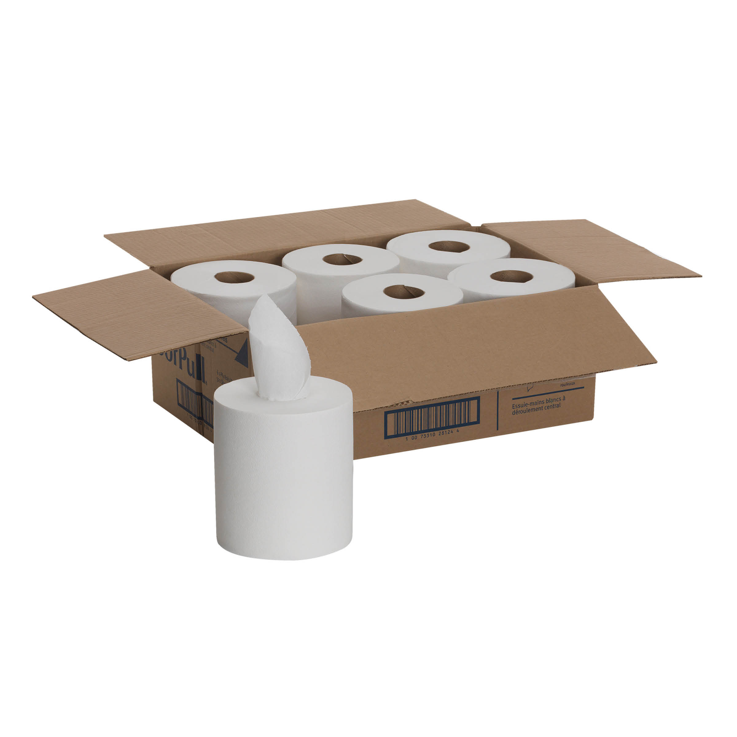GP PRO SofPull® Centerpull Regular Capacity Paper Towel, White, 28124, 320 Sheets/Roll, 6 Rolls/Case