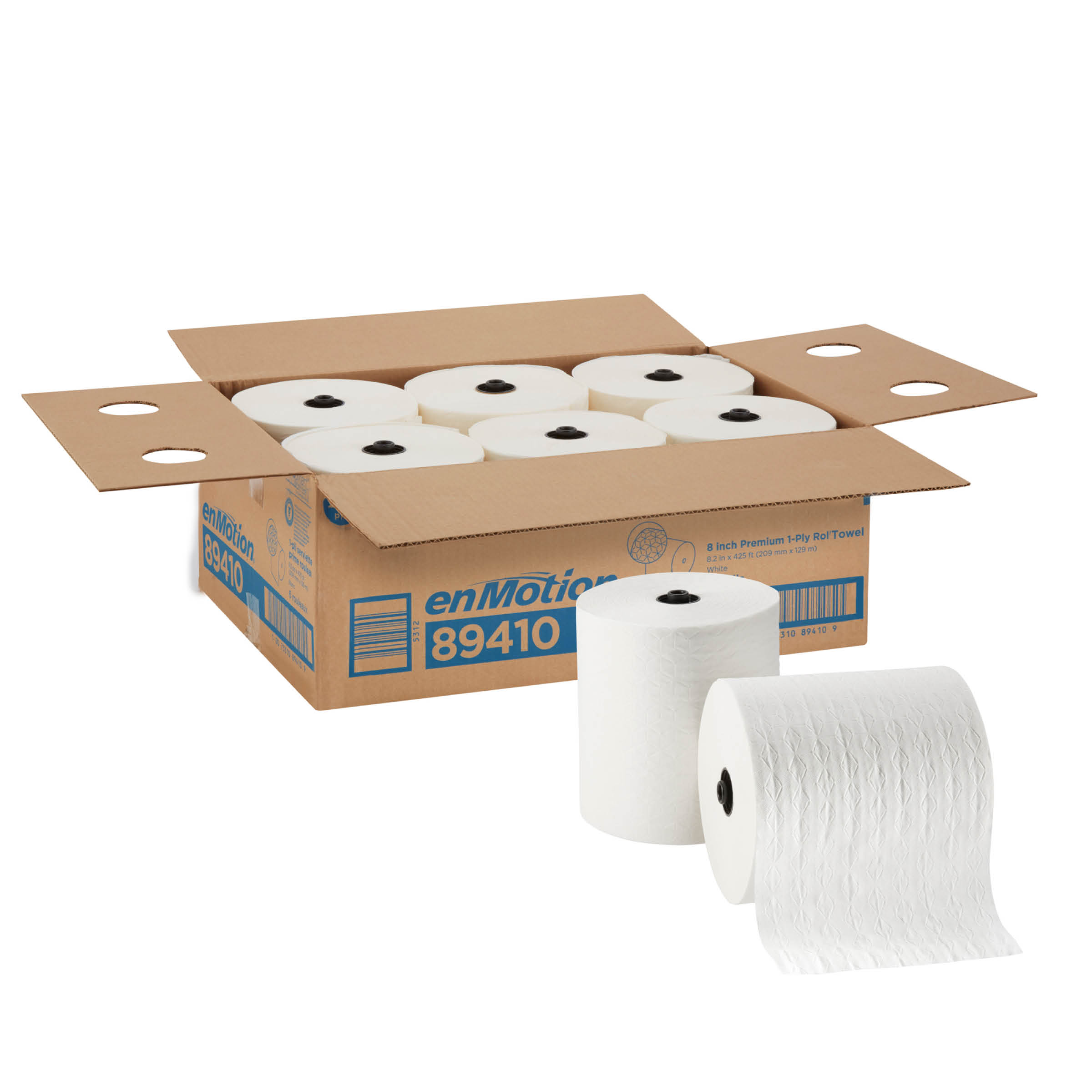 GP PRO ENMOTION® 8# Premium Paper Towel Roll, White, 89410, 425ft/Roll, 6 Rolls/Case