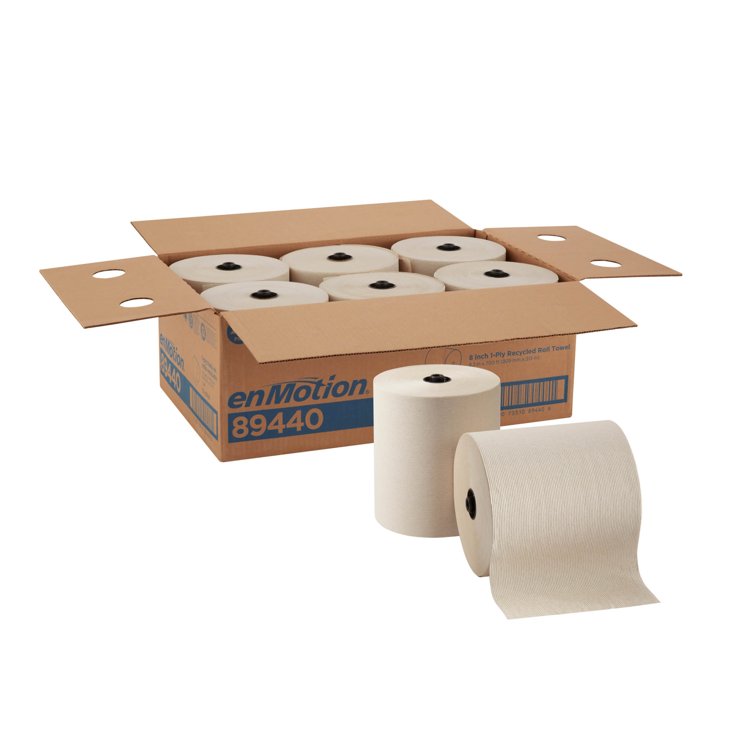 GP PRO enMotion® 8" Recycled Paper Towel Roll, Brown