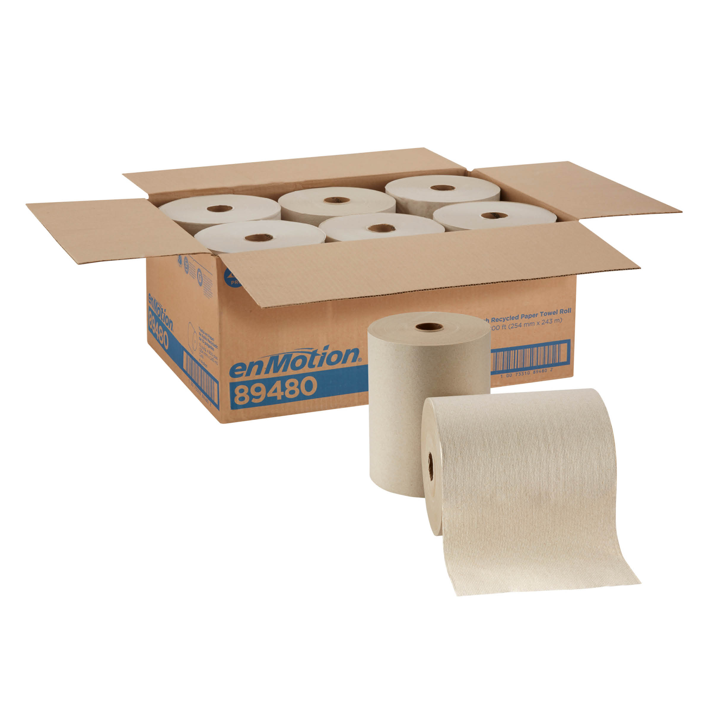 GP PRO enMotion Recycled (3rd Party) Paper Towel Roll, Brown 800' (6 per case)