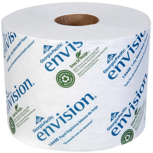 Bath Tissue, 1-Ply, 48/Case 4.5X4.05 1500Sheets/Roll