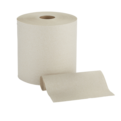 GP PRO Pacific Blue Basic 2# Core Recycled Paper Towel Roll, Brown, 26302; 800 Ft/Roll, 6 Roll/Case