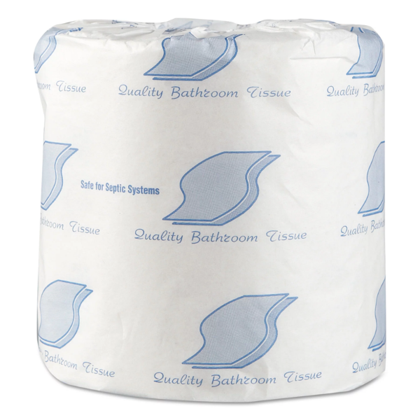 BATH TISSUE 1PLY WHITE 96/CS