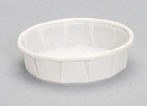 .75 OZ PORTION CUP-SQUAT PLEATED PAPER, 20/250/CS