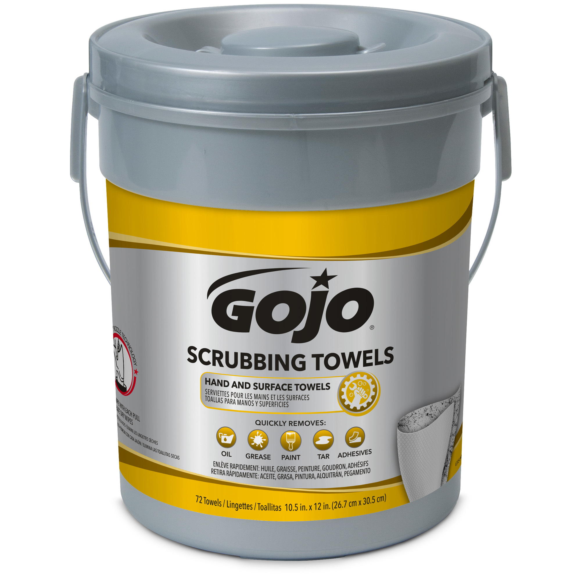 GOJO® Scrubbing Towels 72 Count (6 per case)