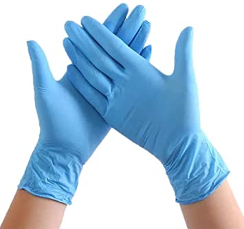 Glove Nitrile MOD PVC Powder Free General Purpose 4 MIL Blue Medium 100/Box (10/Case)