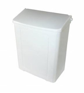 Safe-Use Plastic White Sanitary Napkin Receptacle