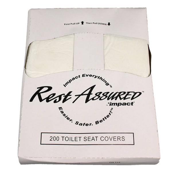 1/4 FOLD TOILET SEAT COVER WHITE 200/CS