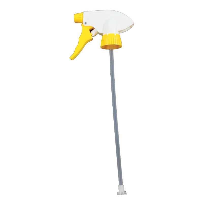 Standard Chemical Resistant Trigger Sprayer - Yellow/White - 9-7/8" Tube