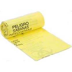 30X43 1.3MIL LINER YL INF LINEN PRT 5/20/CS