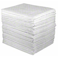 15X18 ABSORBENT OIL PAD WHITE 200/CS