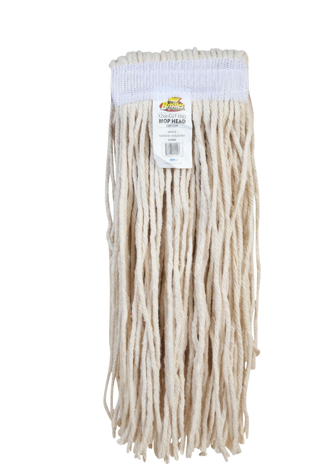 12OZ COTTON CUT END MOP NB WH 12/CS