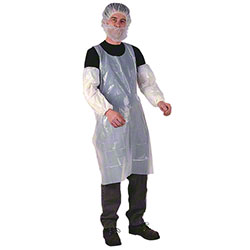 1 MIL 28”x46” White Apron, 100BX 10BX/CS