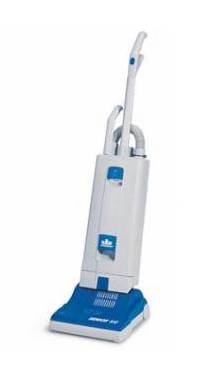Grey and blue vacuum
