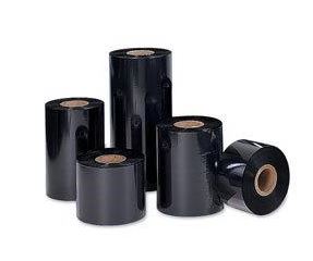rolls of black wax ribbon