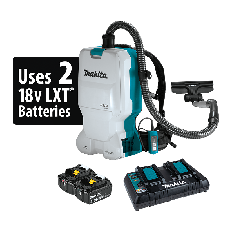 36VLXT CORDLESSS BACKPAC 1.6 GAL HEPA DRY VACUUM