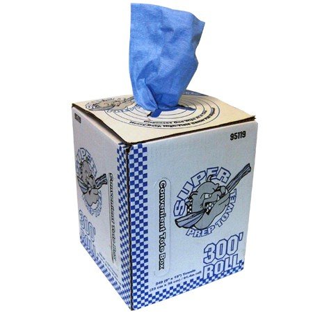 Super Prep Towel Crepe 9"x15" 300' Roll Blue