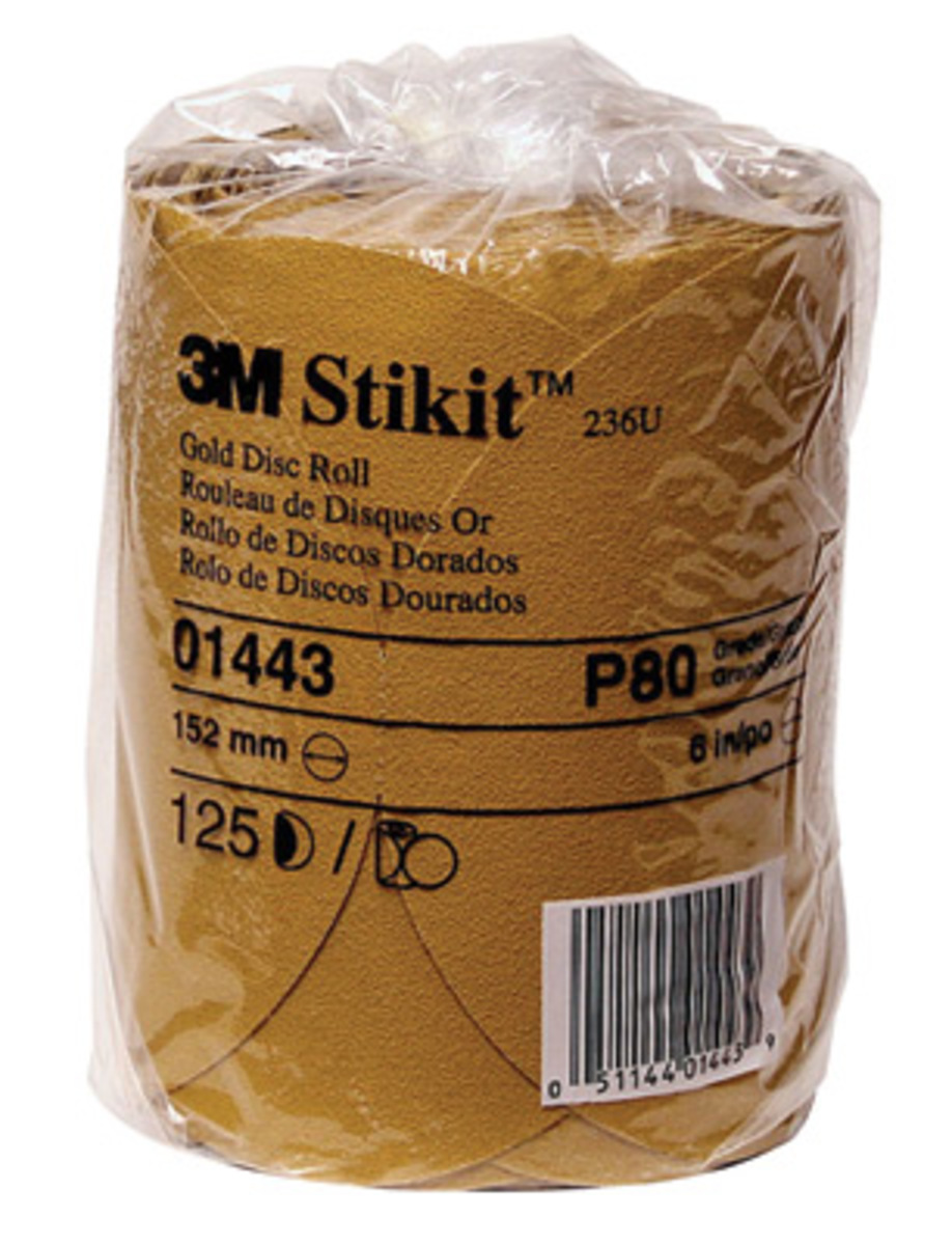 P80A Stikit Gold 5" Grit Disc  75/Rl 12 /Case