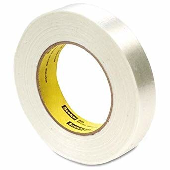 Scotch® Filament Tape 893, Clear, 18 mm x 55 m, 6 mil, 48 rolls per case