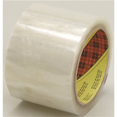 Scotch® Box Sealing Tape 371, Clear, 48 mm x 100 m, 36 per case