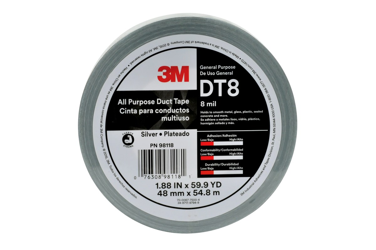 Dt8 48mmX55M Duct Tape Ind Wrapped 24/Case