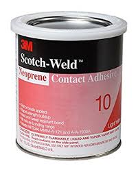 Scotchweld Neoprene Contact Adhesive Lt YelLow 12QT/CS