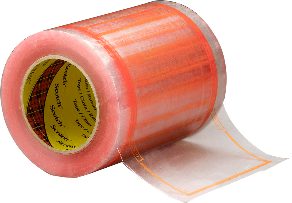 Scotch® Pouch Tape 824, 5 in x 6 in, 12 rolls per case (333 pouches/roll)
