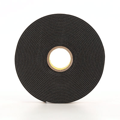 4496 1/2X36YD Double Coated Foam Tape Black 18RL/CS