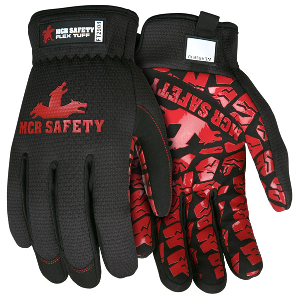 Glove Flextuff Xl Multi Task Black/Rd 72/Case