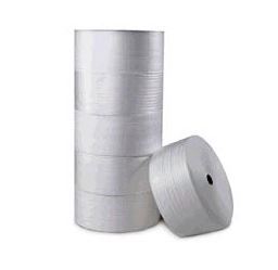rolls of white foam