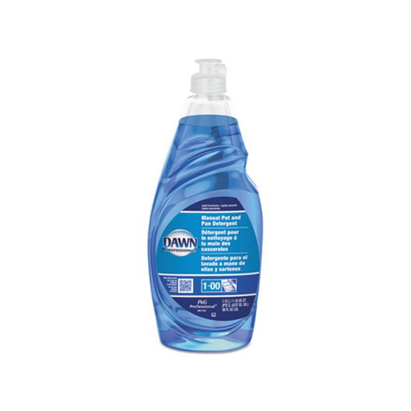Dawn Manual Dishwashing Liquid - Liquid - 0.30 gal (38 fl oz) - 8 / Carton - Blue