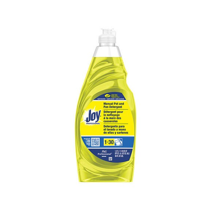 Joy Lemon Dish Liquid - Liquid - 0.30 gal (38 fl oz) - Citrus Scent - 8 / Carton