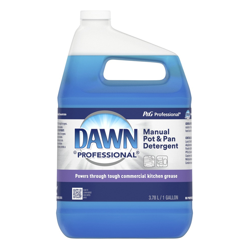 Dawn Manual Pot/Pan Detergent - Liquid - 1 gal (128 fl oz) - Original Scent - 1 Each - Blue