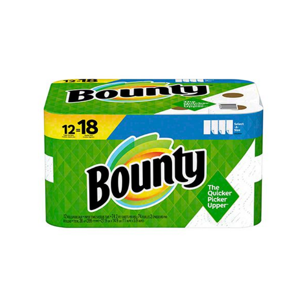 Bounty Household Towel 74 SH/RL 12 RL/CS