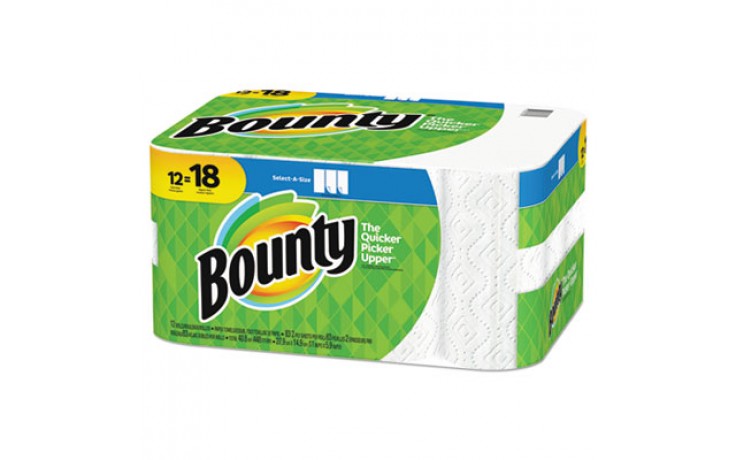 Bounty Select A Size Household Roll Towel White 12/Pack (
